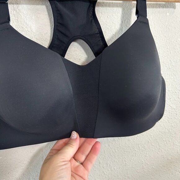 Nike Rival Women's High-Support Sports Bra 36C Black Athletic - Picture 4 of 7